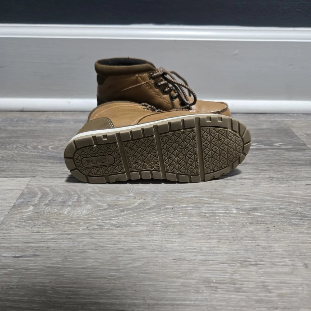 The Children's Place Tan Boys Lace Up Moccasin Boots